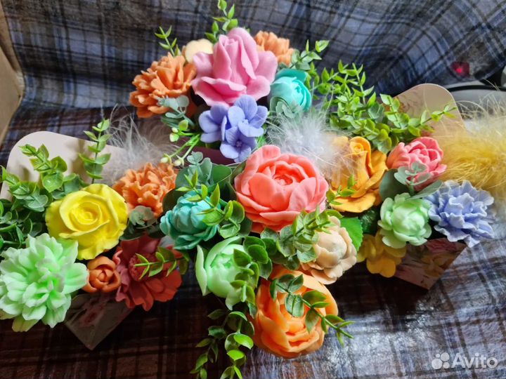 Букет цветов из мыла