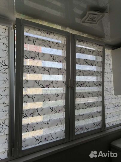 Рулонные шторы день ночь 80