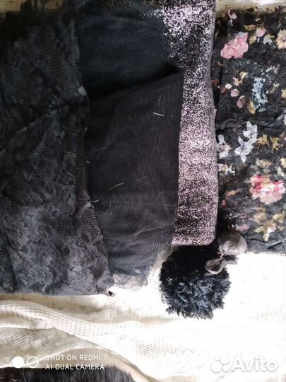 Кружева и ткани в разном метраже и фрагментах