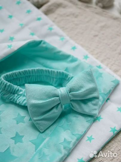 Конверт на выписку для новорожденных весна лето