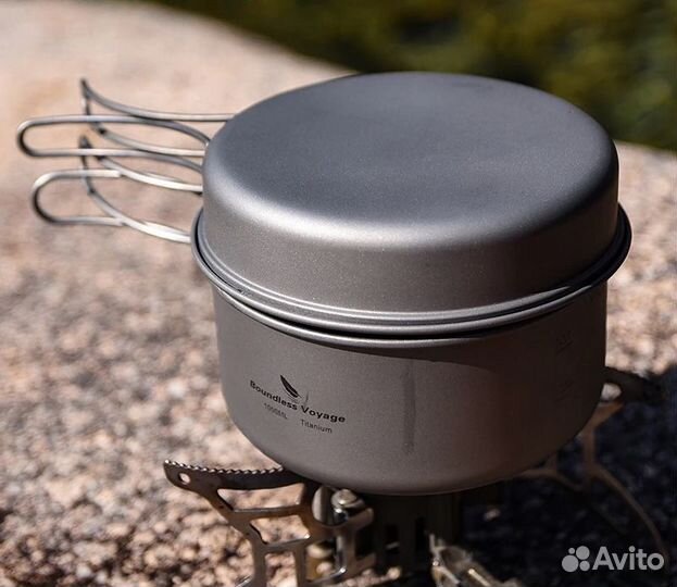 Котелок-кастрюля титан 1л+0,5л / или 1,6л