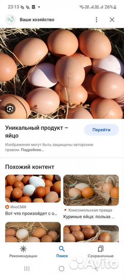 Деревенские яйца