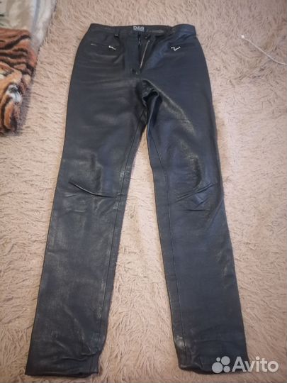 Брюки кожаные