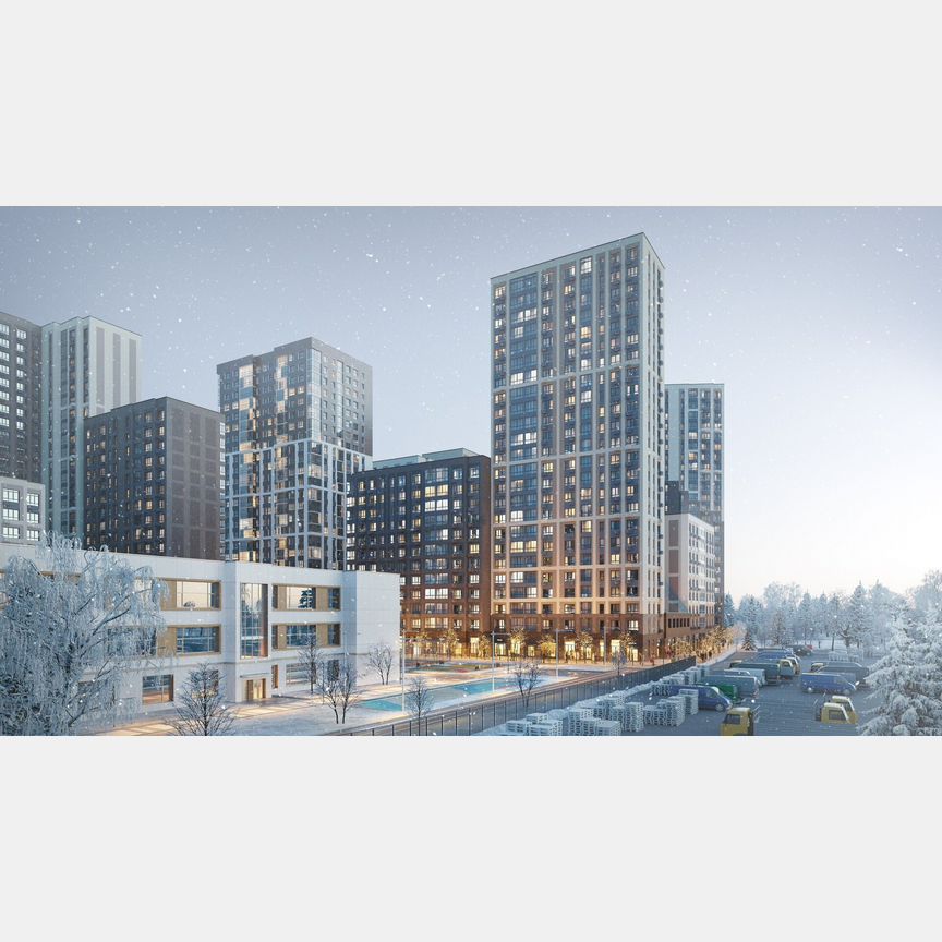 2-к. квартира, 42,9 м², 2/25 эт.