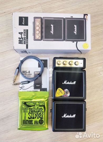 Комбоусилитель Marshall MS-4 Новый +Кабель, Струны