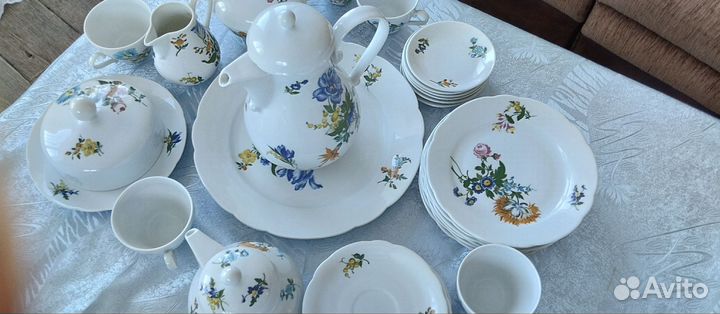 Чайно кофейный сервиз гдр kahla