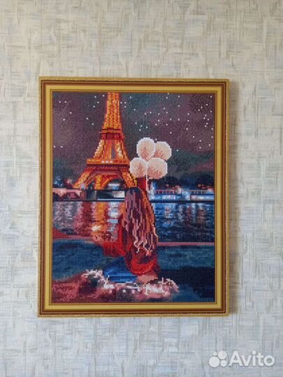 Картина, алмазная мозаика. Готовая