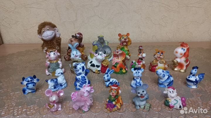 Фигурки, гжель, статуэтки