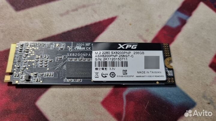 SSD Adata XPG nvme m2 256gb