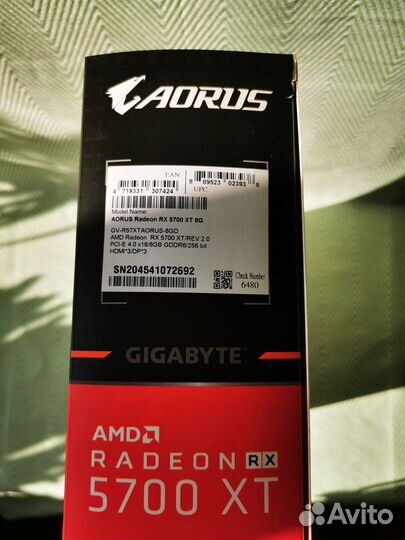 Rx 5700xt aorus на гарантии днс