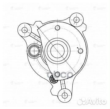 Насос водяной Hyundai Solaris II (17) /Kia Rio IV