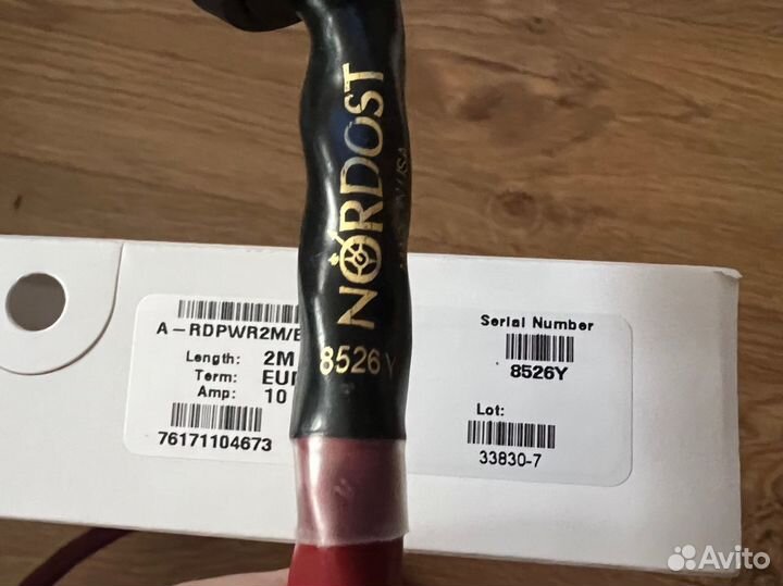 Сетевой кабель Nordost Red Dawn Power Cord 2.0m