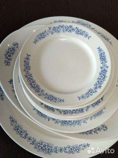 Тарелки, блюдо овальное, блюдо круглое СССР зик