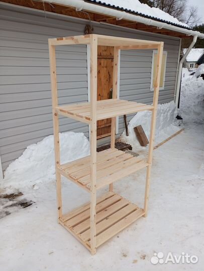 Стеллажи из массива дерева