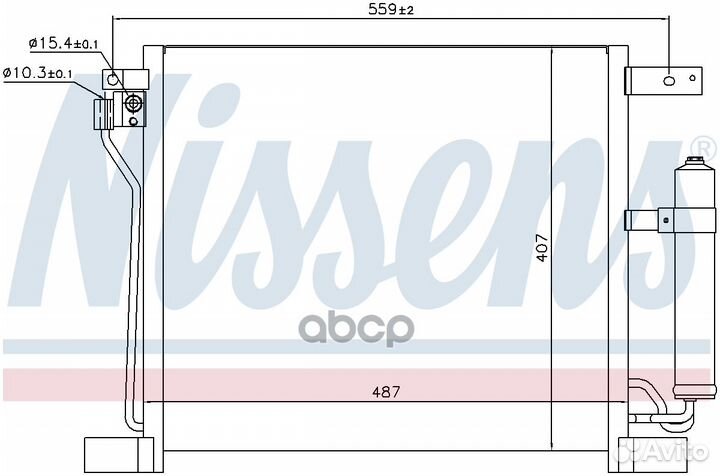 Радиатор кондиционера nissan: juke 1.6 DIG-turb