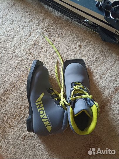 Лыжи детские с ботинками 34 размер