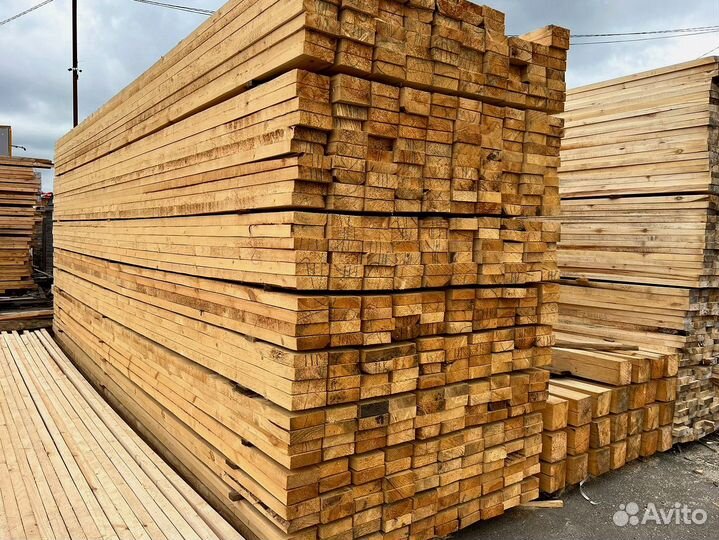 Доска обрезная 25х100х6000мм с доставкой