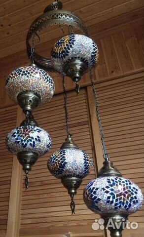 Люстра новая турецкая мозаика восточный стиль