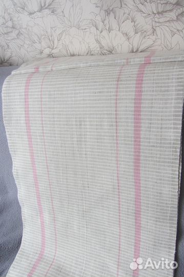 Ткань Лен СССР на полотенца.Ламбрекен с бахромой