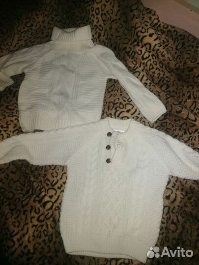 Свитер белый на 1-2 года