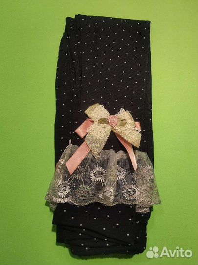 Набор 4 шт леггинсов 7-8 лет