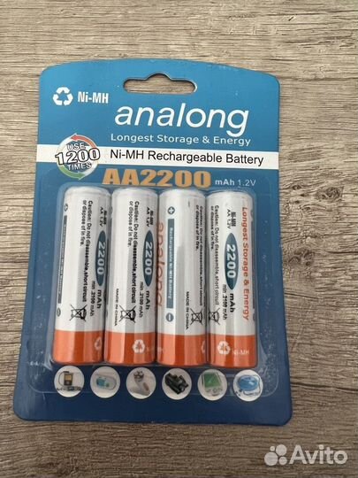 Аккумуляторы аа 2200 mAh