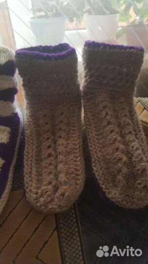 Вязанные носки ручной работы