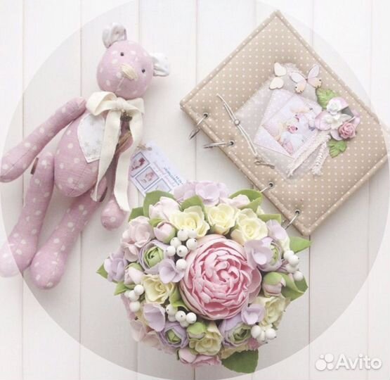 Букет+ фото рамка