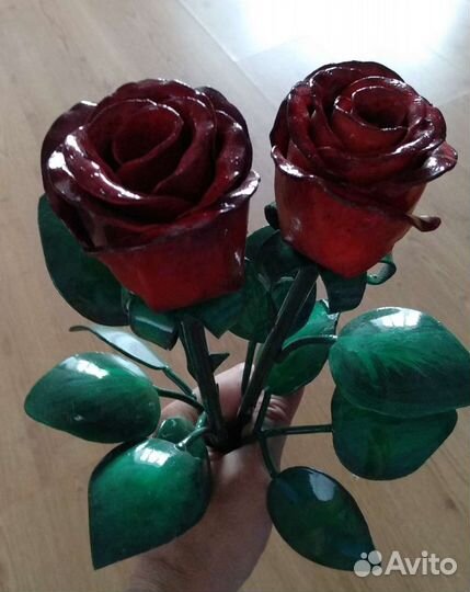 Розы ручной работы из металла