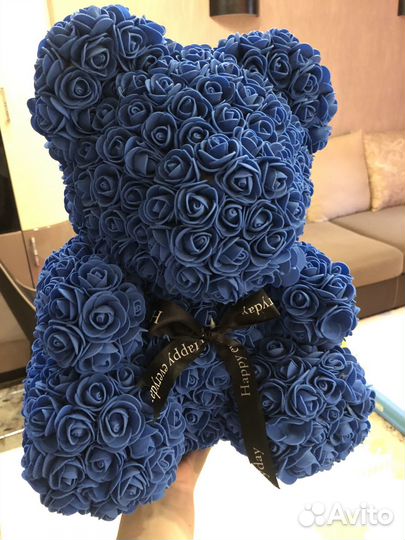 Мишка из роз 40 см