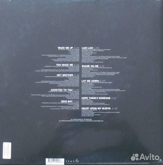 Виниловая пластинка Avicii, True (Gatefold)