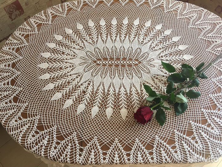 Скатерть на овальный стол