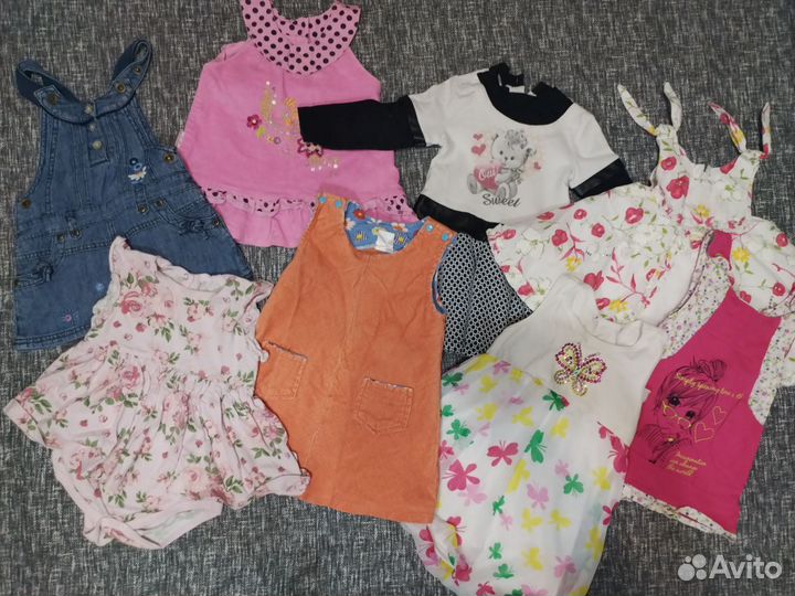 Пакетом детские вещи 74-86