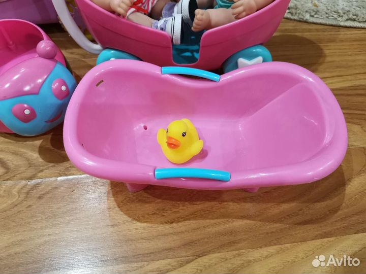 Пупс Js Toys коляска лот