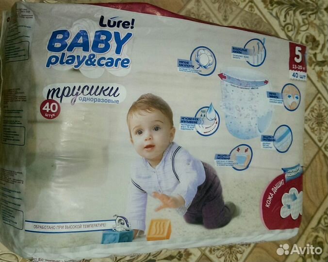 Трусики-подгузники Lure baby play&care купить в Керчи | Личные вещи | Авито
