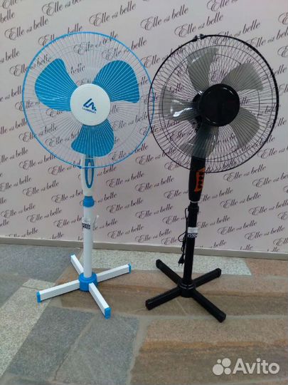 Вентилятор напольный новый, белый