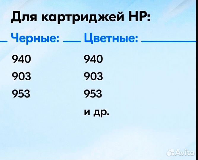 Чернила для HP Officejet Pro 7720, 7710 и др