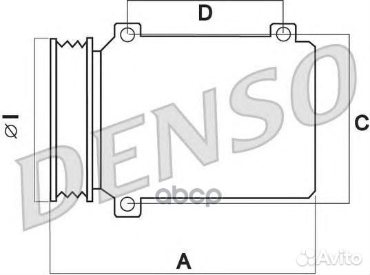 Компрессор кондиционера DCP47001 Denso