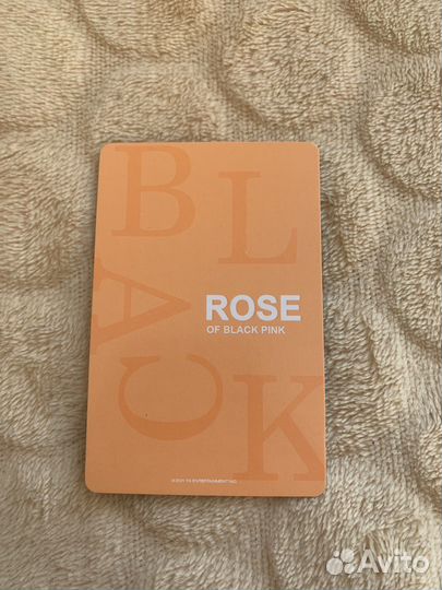 Карточка розе Blakcpink