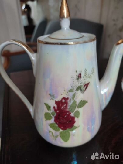 Кофейник СССР фарфоровый и молочник фарфор СССР