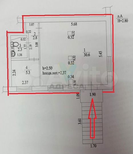 Продается с Озон 41 м²