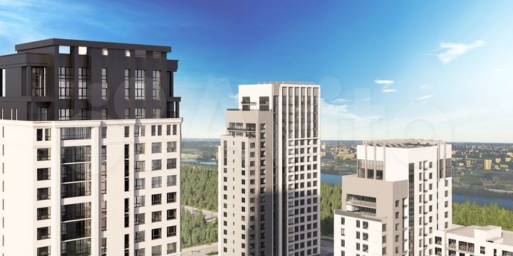 3-к. квартира, 90,4 м², 12/22 эт.