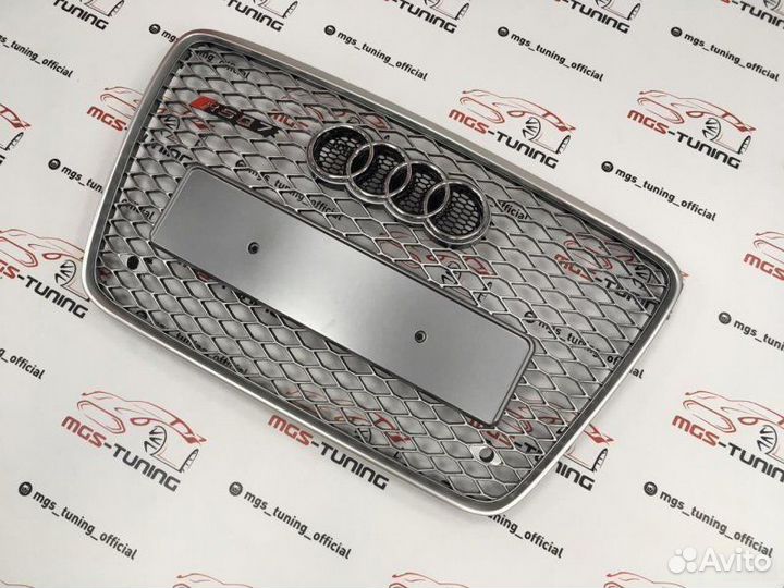 Решётка на Audi Q7 06-15гг. RSQ7 дизайн 4
