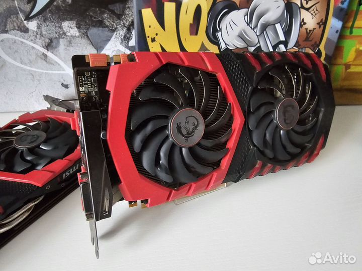 Видеокарта GTX 1070ti 8gb MSI Gaming