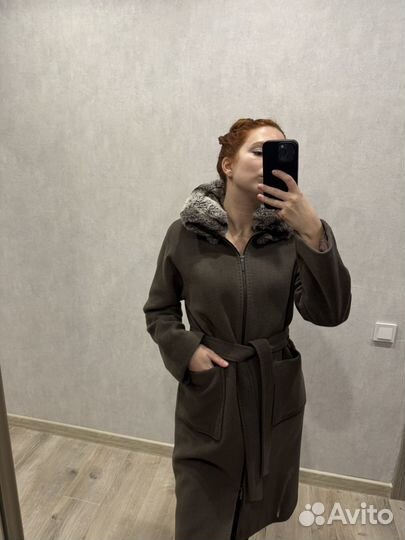 Пальто женское зимнее 46 48 теплое