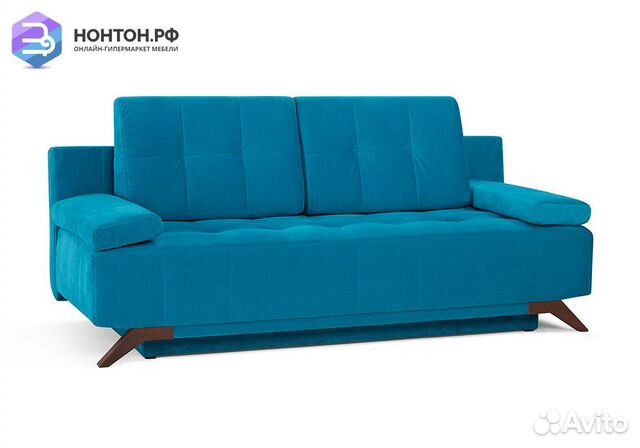 Диван еврокнижка Баден-Баден бирюзовый