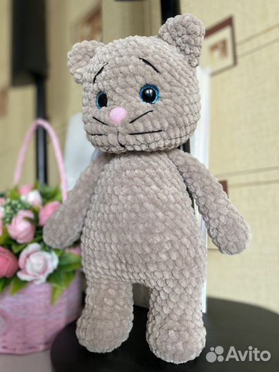 Плюшевый котик Тим (ручная работа )