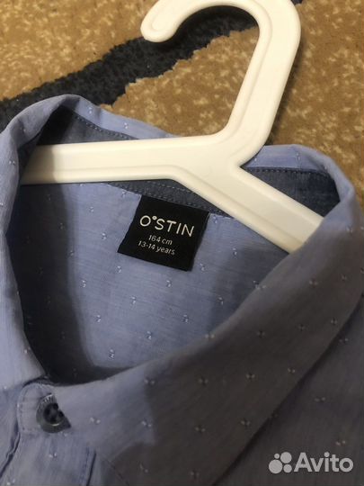 Рубашка голубая 164 Ostin