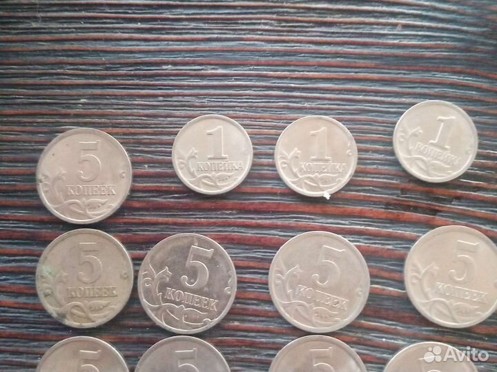 Монеты 1 и 5копеек