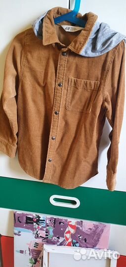 Вельветовая рубашка hm 122